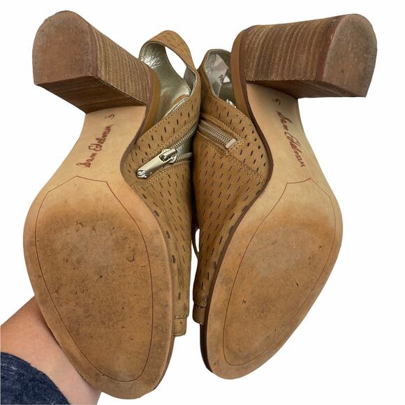 Sam Edelman Ennette Lace Up Open Toe Block Heel Sz. 6.5 Hippie Cottage Boho - Picture 9 of 12